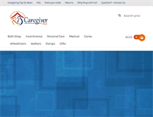 Tablet Screenshot of caregiver-aid.com